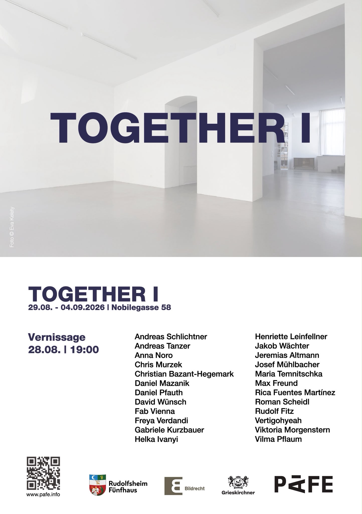 TOGETHER 1 by Jeremias Altmann. PAFE art space. Friday, August 28 - Friday, September 4, 2026